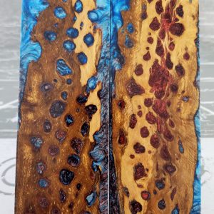 Copper Stingray Blue Cholla Cactus P2 Exotic Knife Handles Copper Stingray Blue Cholla Cactus P2 Exotic Knife Handles