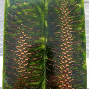 Venom Green Pine Cone P1 Exotic Knife Handles Venom Green Pine Cone P1 Exotic Knife Handles