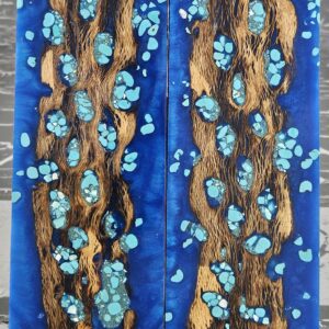 Marina Blue Turquoise Cholla Cactus Knife Scales Knife Handle Blank Handle Material Exotic Knife Handle P3
