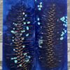 Midnight Blue Turquoise Pine Cone Knife Scales Knife Handle Blank Handle Material Norway Spruce Exotic Knife Handle Material P2 - Image 2