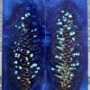 Midnight Blue Turquoise Pine Cone Knife Scales Knife Handle Blank Handle Material Norway Spruce Exotic Knife Handle Material P3 - Image 2