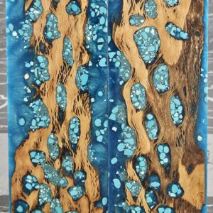 Turquoise Cholla Cactus Knife Scales Knife Handle Blank Handle Material Exotic Knife Handle P1