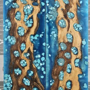Turquoise Cholla Cactus Knife Scales Knife Handle Blank Handle Material Exotic Knife Handle P2