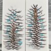 White Turquoise Pine Cone Knife Scales Knife Handle Blank Handle Material Norway Spruce Exotic Knife Handle Material P1 - Image 2