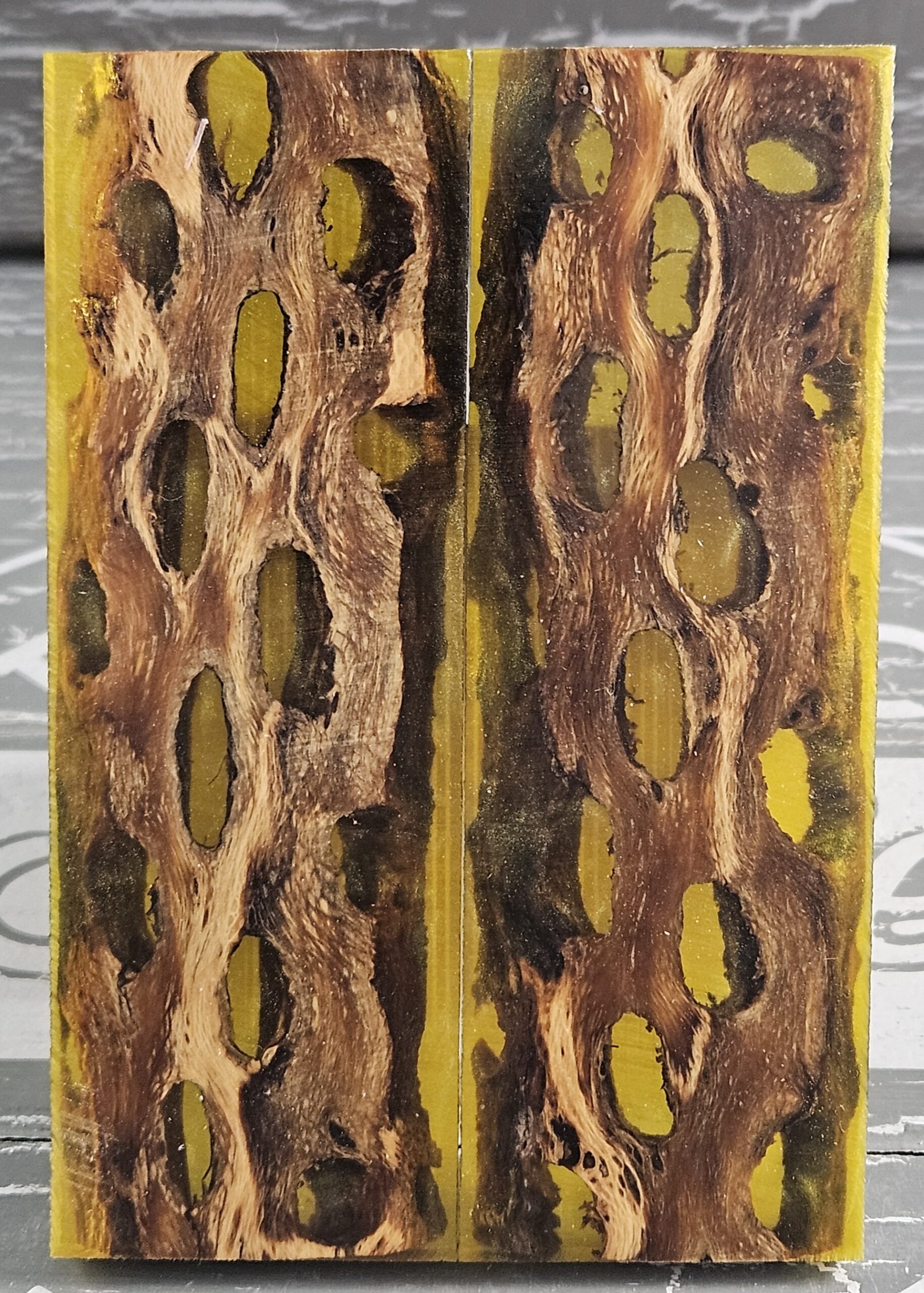 Amber Cholla Cactus Knife Scales Knife Handle Blank Handle Material Exotic Knife Handle P2