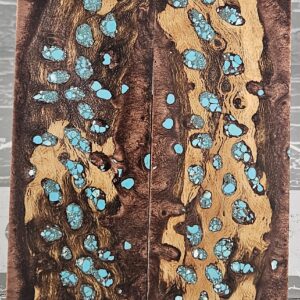 Copper Turquoise Cholla Cactus Knife Scales Knife Handle Blank Handle Material Exotic Knife Handle P2