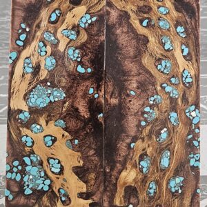 Copper Turquoise Cholla Cactus Knife Scales Knife Handle Blank Handle Material Exotic Knife Handle P3