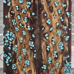 Rust Turquoise Cholla Cactus Knife Scales Knife Handle Blank Handle Material Exotic Knife Handle P1