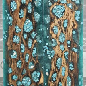 Sea Foam Green Turquoise Cholla Cactus Knife Scales Knife Handle Blank Handle Material Exotic Knife Handle P2