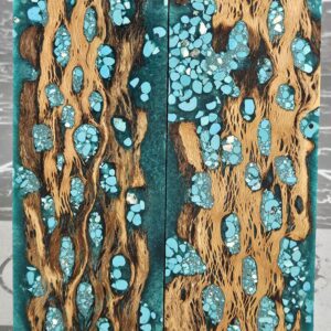 Sea Foam Green Turquoise Cholla Cactus Knife Scales Knife Handle Blank Handle Material Exotic Knife Handle P3
